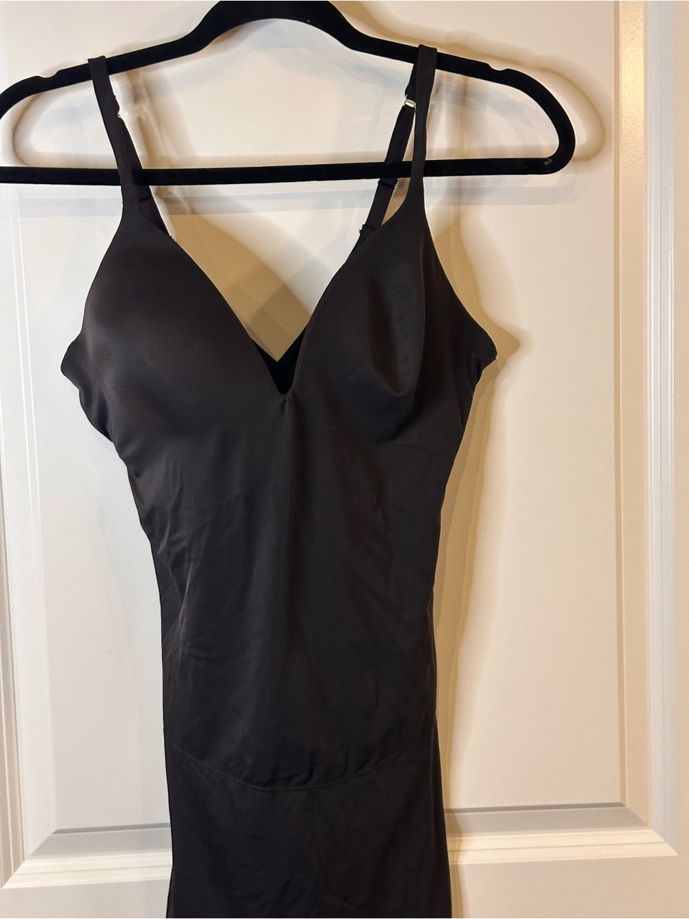 TC Black Shaping Slip Dress with Adjustable Straps